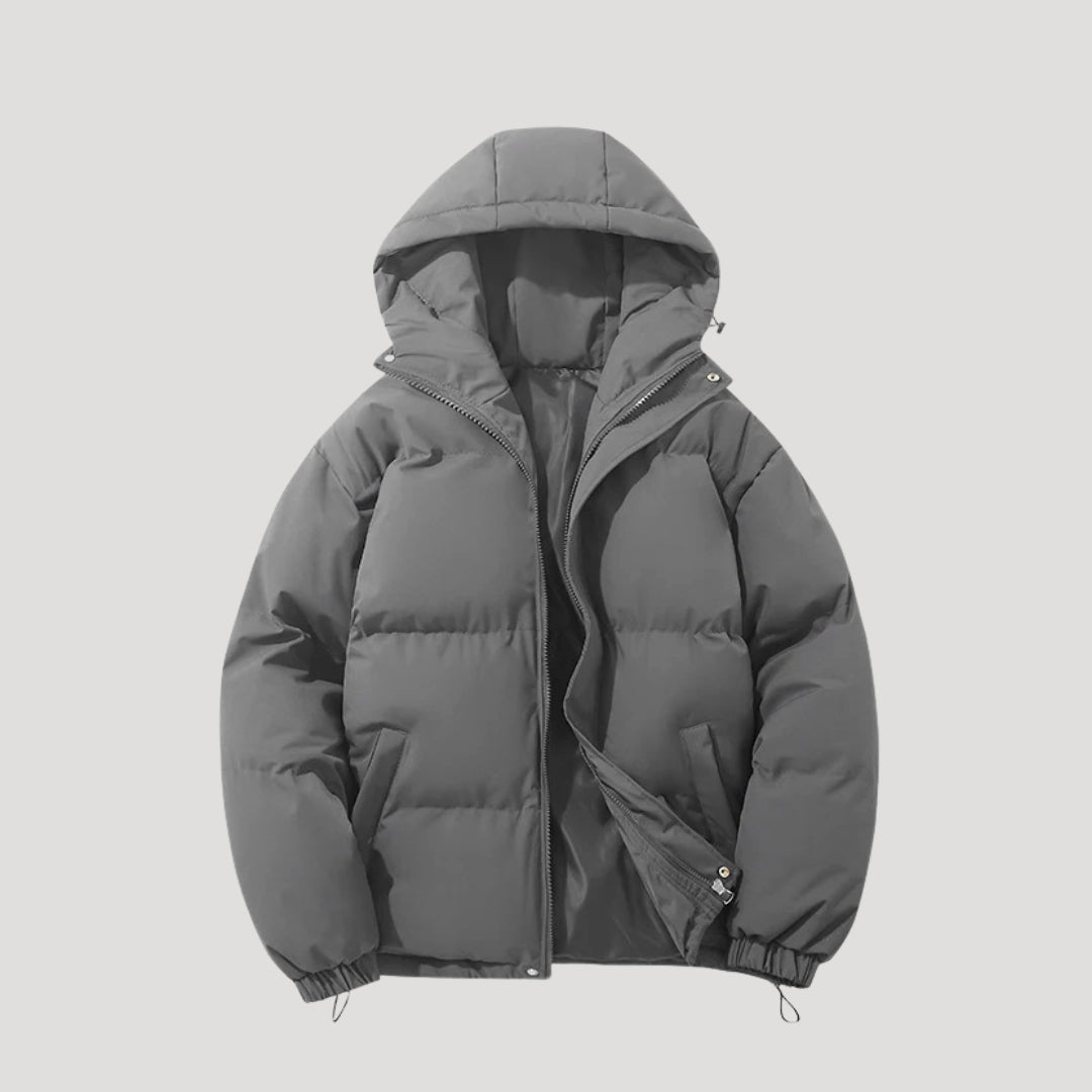 Long Puffer Jacket for Women with Hood - Water-Resistant Winter Jacket