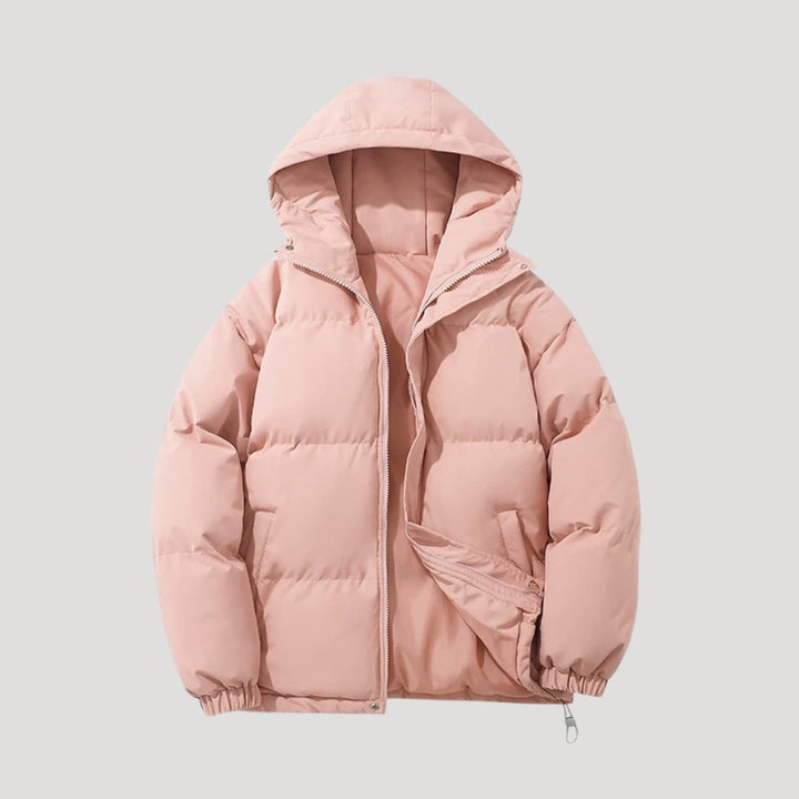 Long Puffer Jacket for Women with Hood - Water-Resistant Winter Jacket