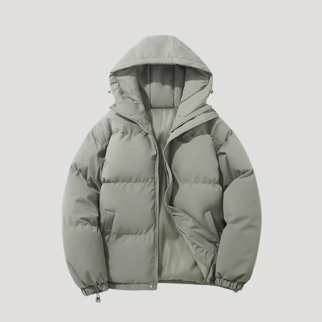 Long Puffer Jacket for Women with Hood - Water-Resistant Winter Jacket