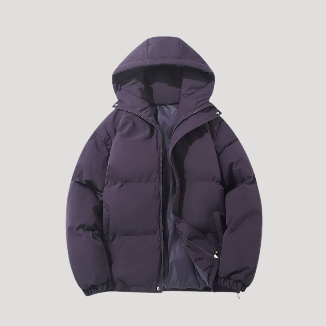 Long Puffer Jacket for Women with Hood - Water-Resistant Winter Jacket