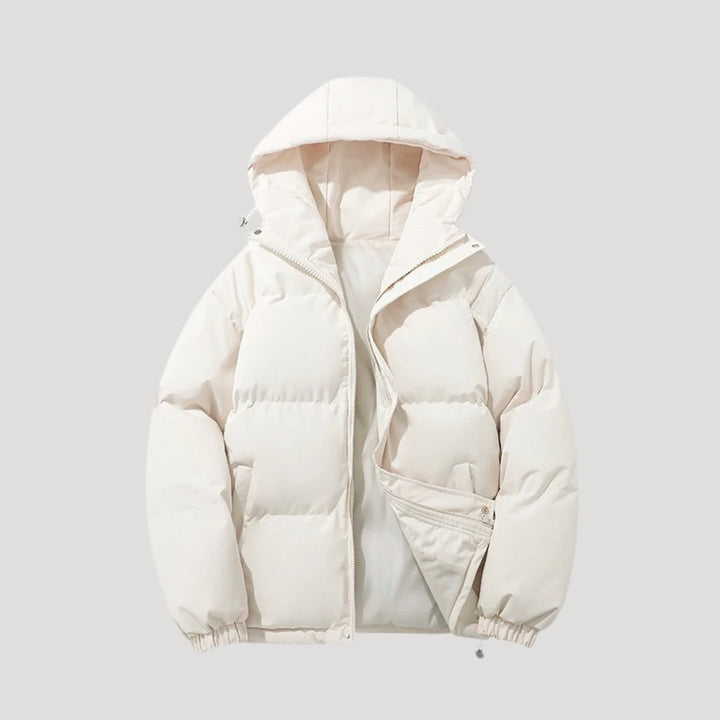 Long Puffer Jacket for Women with Hood - Water-Resistant Winter Jacket
