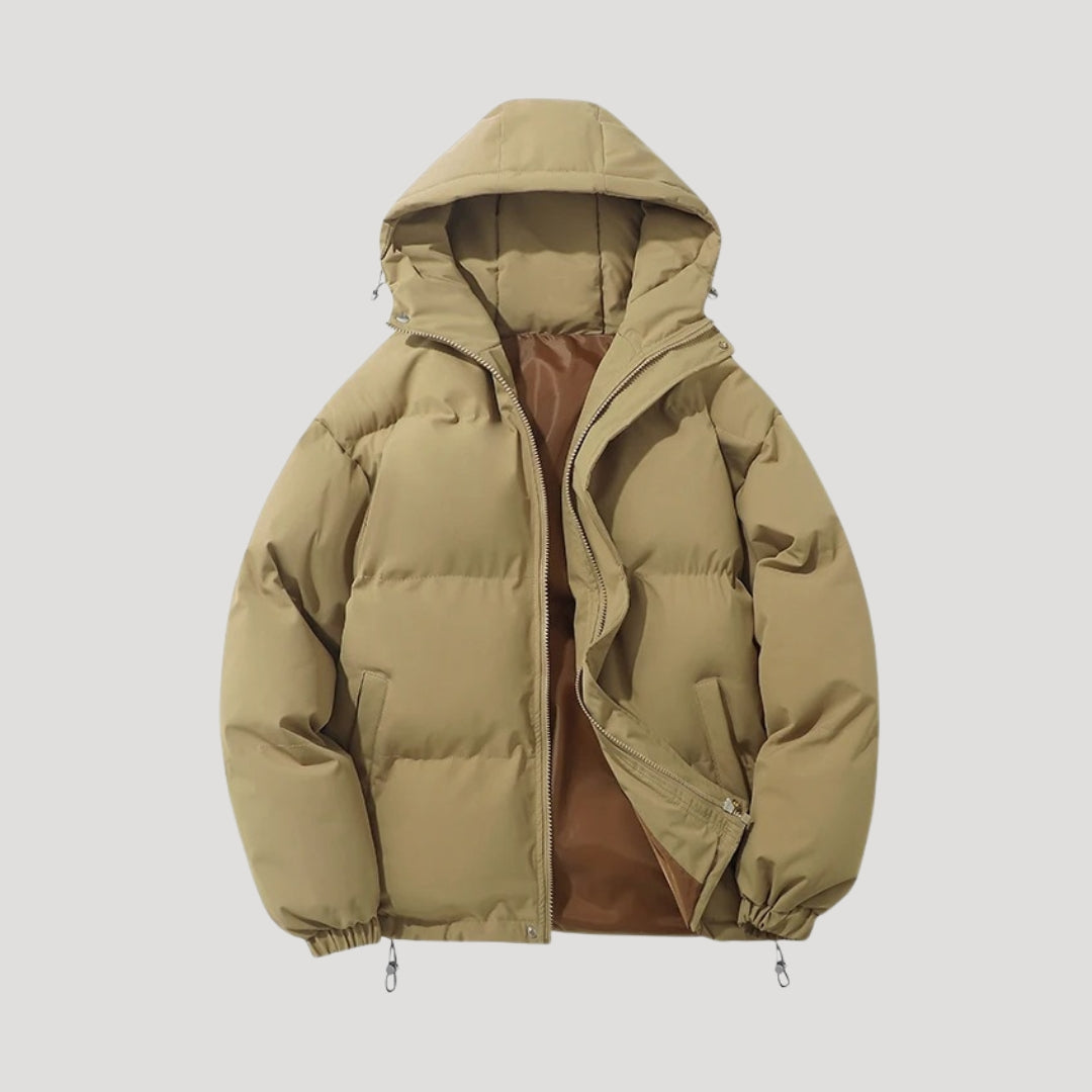 Long Puffer Jacket for Women with Hood - Water-Resistant Winter Jacket