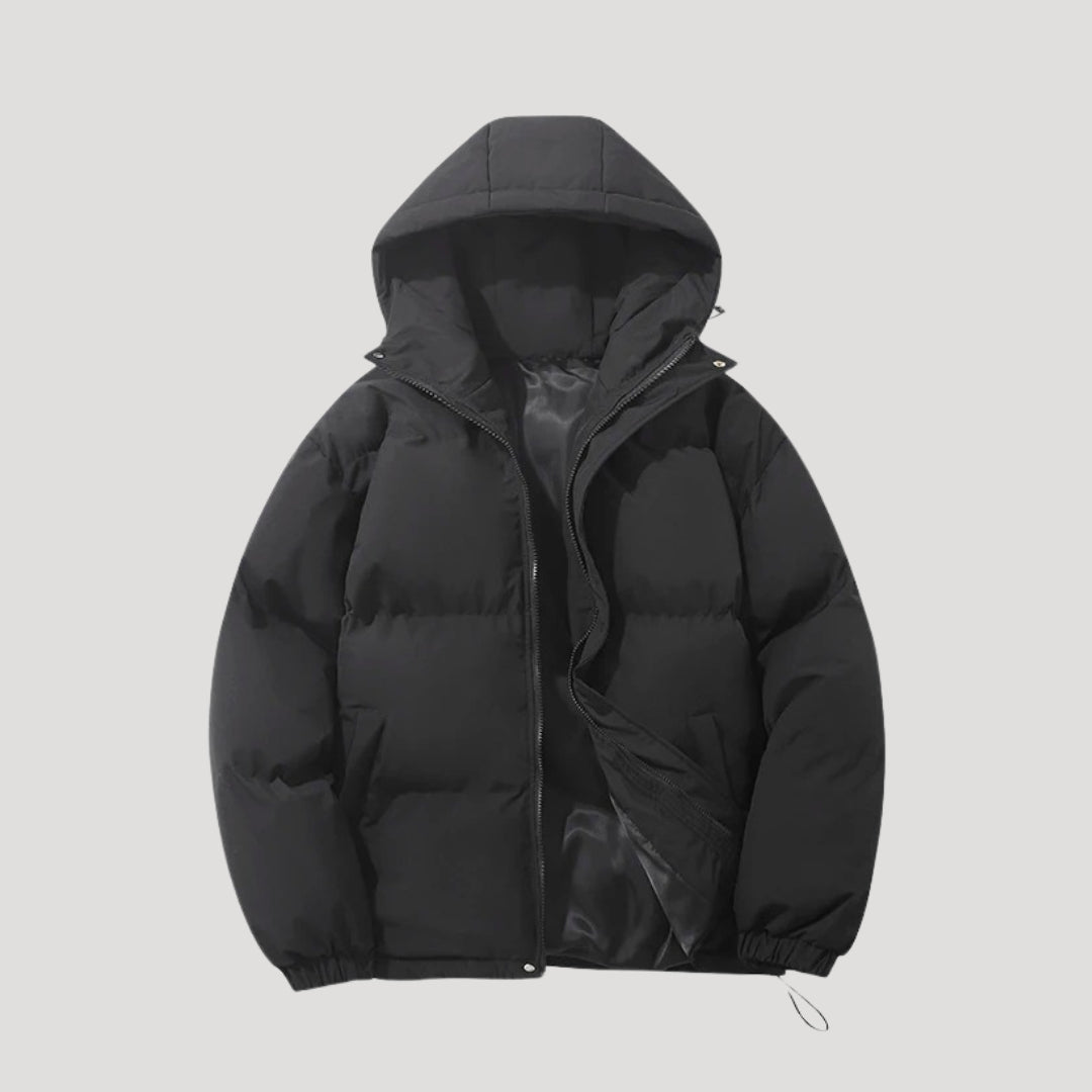 Long Puffer Jacket for Women with Hood - Water-Resistant Winter Jacket