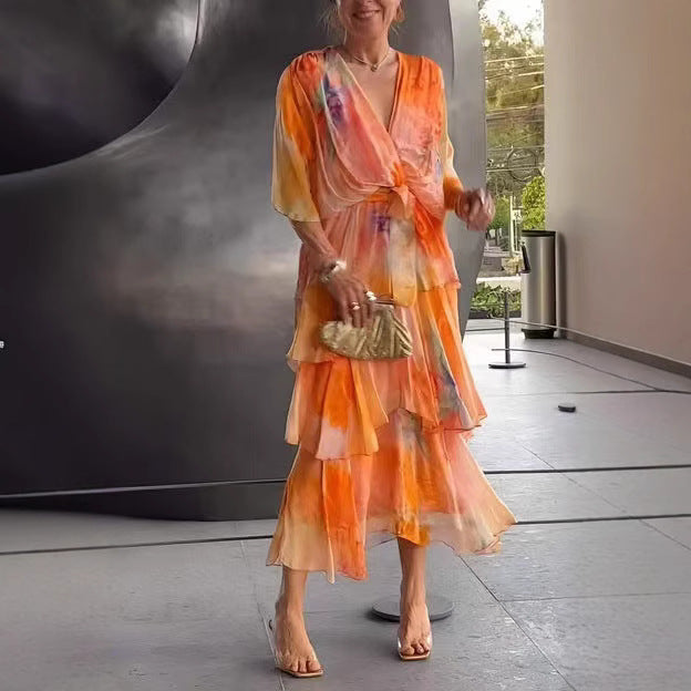 Violet & Grace™ |Layered Floral Sun Dress
