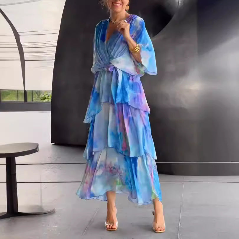 Violet & Grace™ |Layered Floral Sun Dress