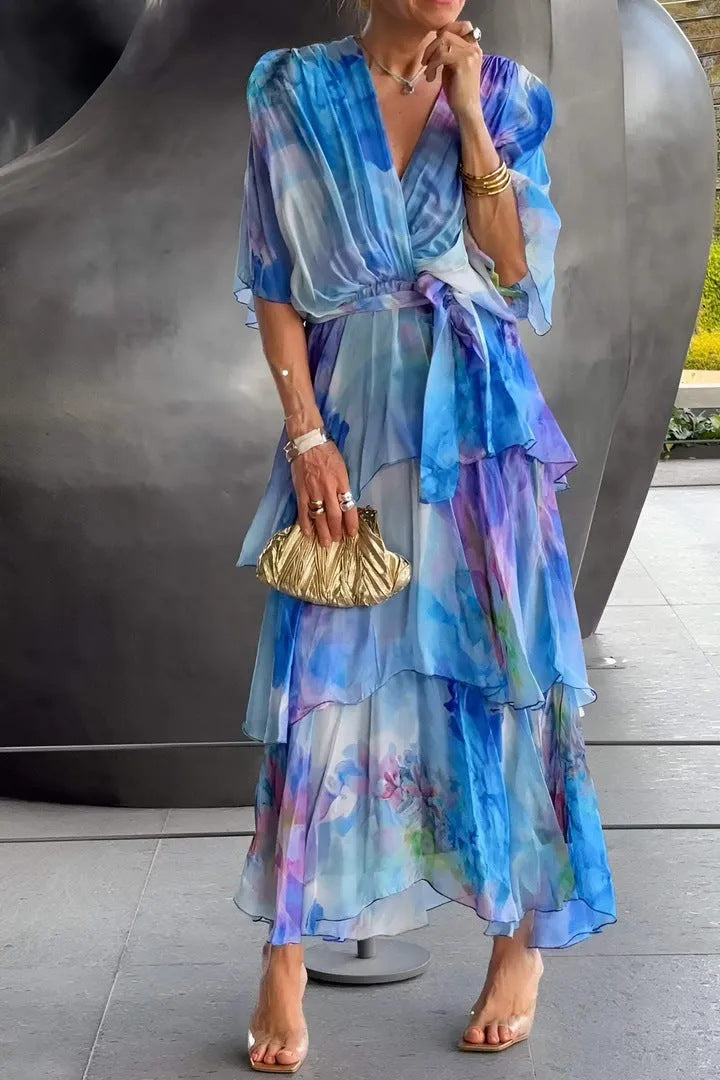 Violet & Grace™ |Layered Floral Sun Dress