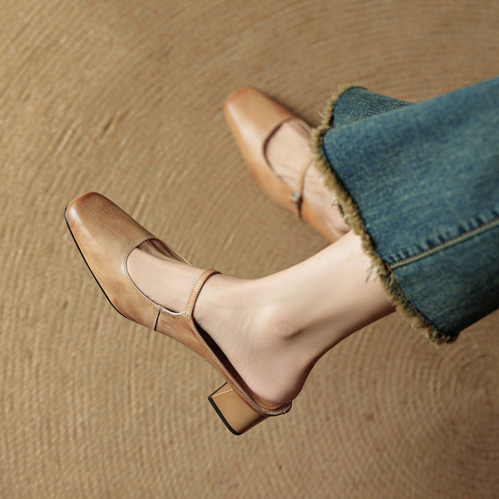 Ava | Leather Mules