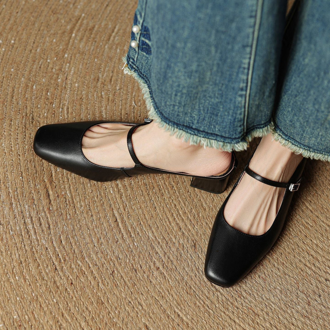 Ava | Leather Mules
