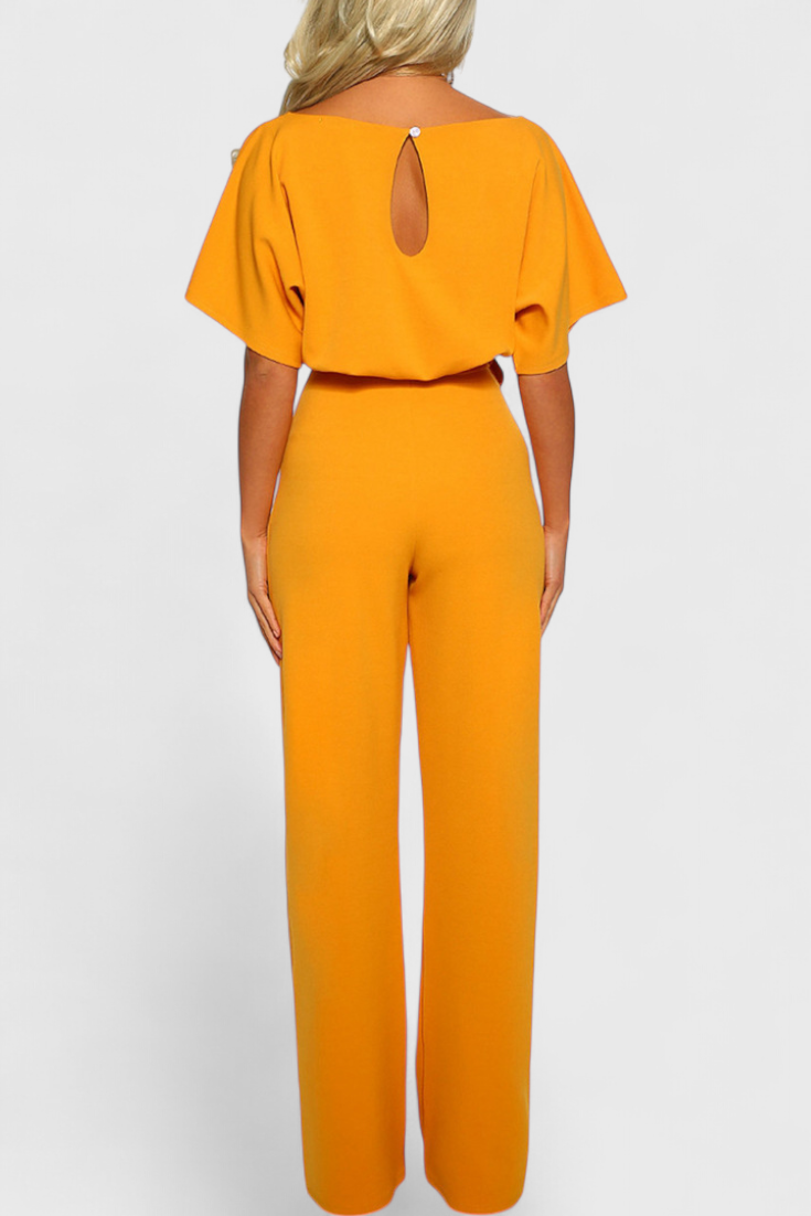 Evie Wide-Cut Fluid Jumpsuit with Elegant Silhouette