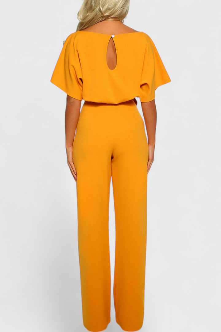 Evie Wide-Cut Fluid Jumpsuit with Elegant Silhouette