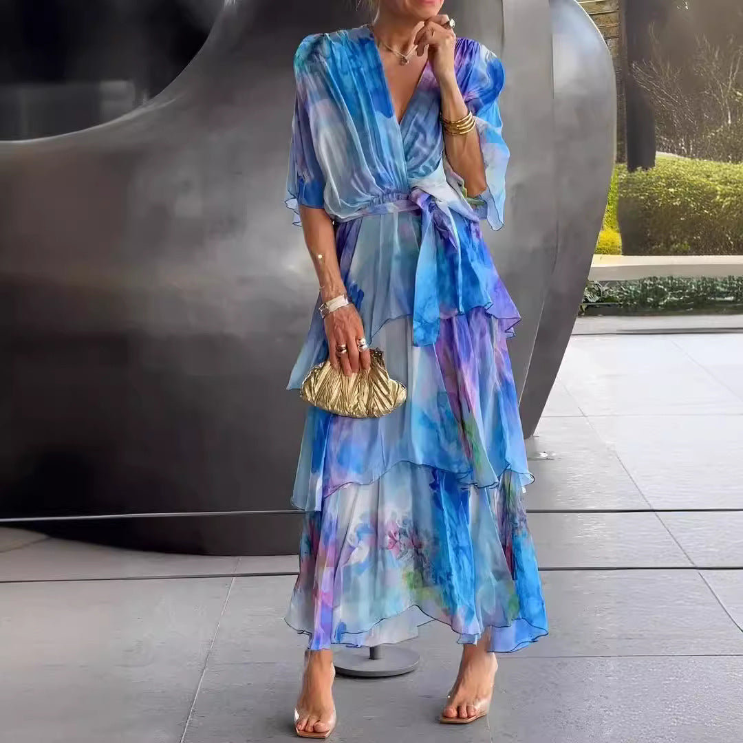 Violet & Grace™ |Layered Floral Sun Dress