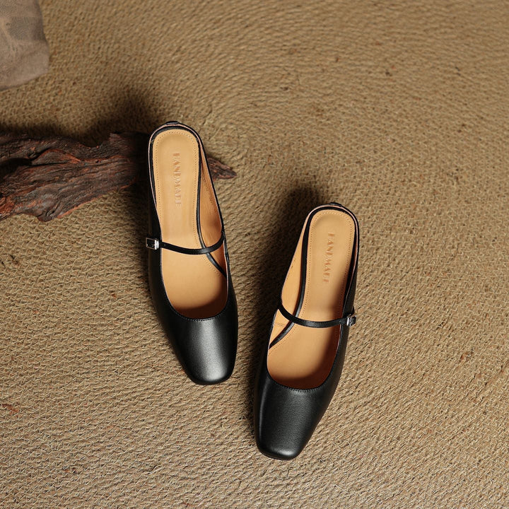 Ava | Leather Mules