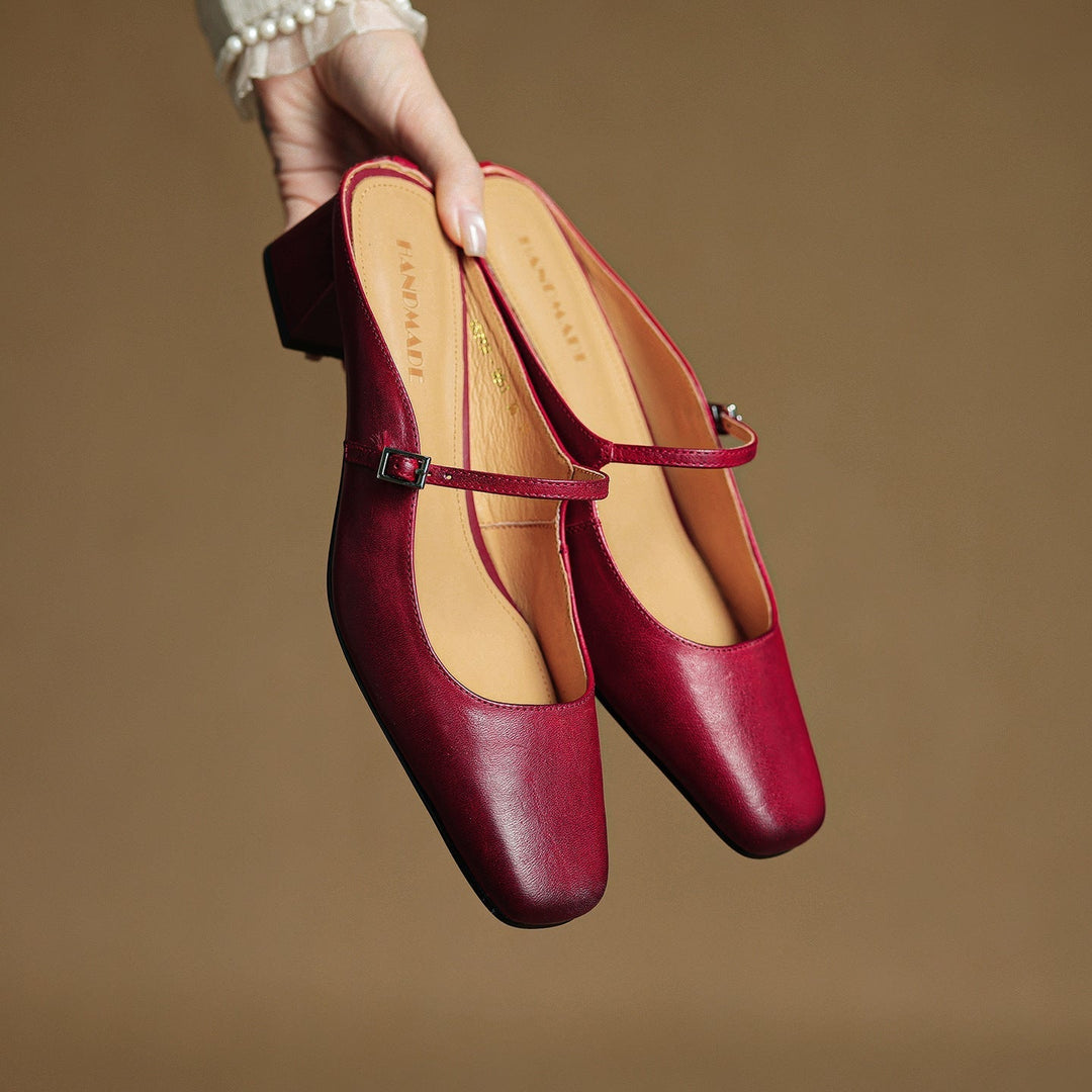 Ava | Leather Mules