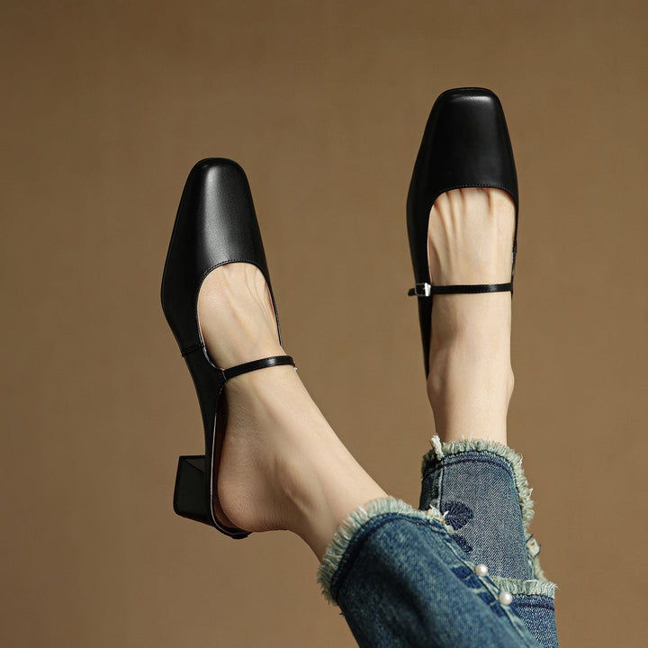 Ava | Leather Mules