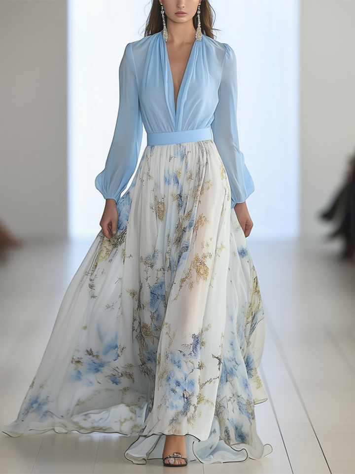 Floral Maxi Dress for Wedding Guest - Elegant Summer Dress
