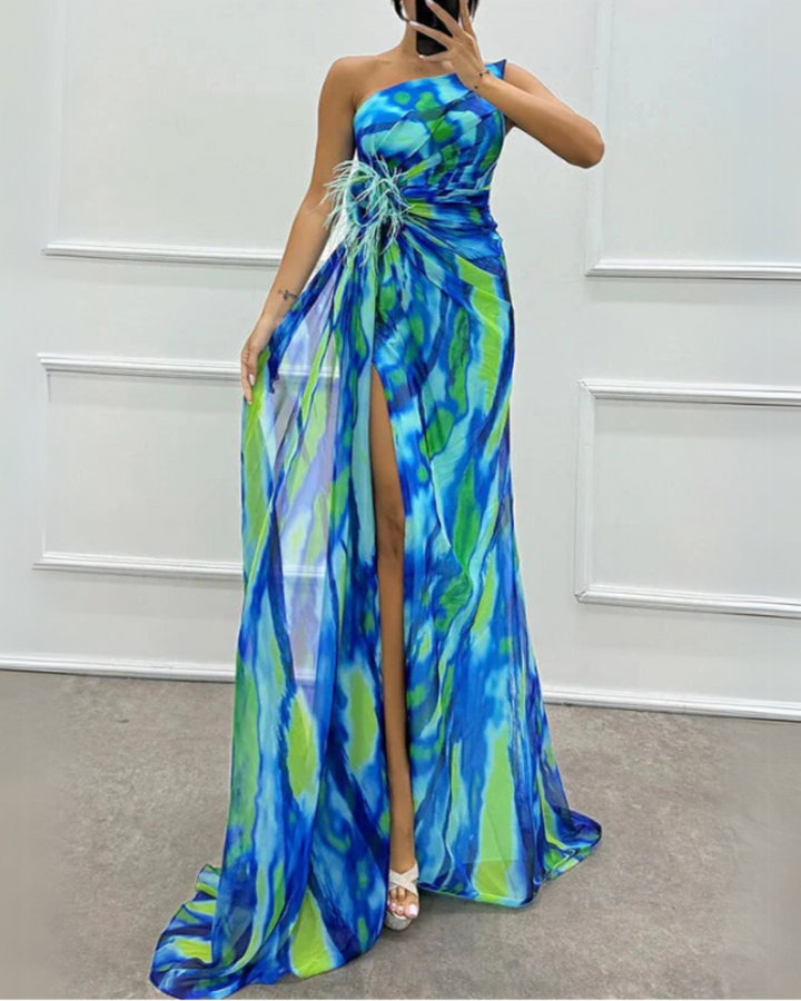 Violet & Grace™ | Vibrant Draped Dress
