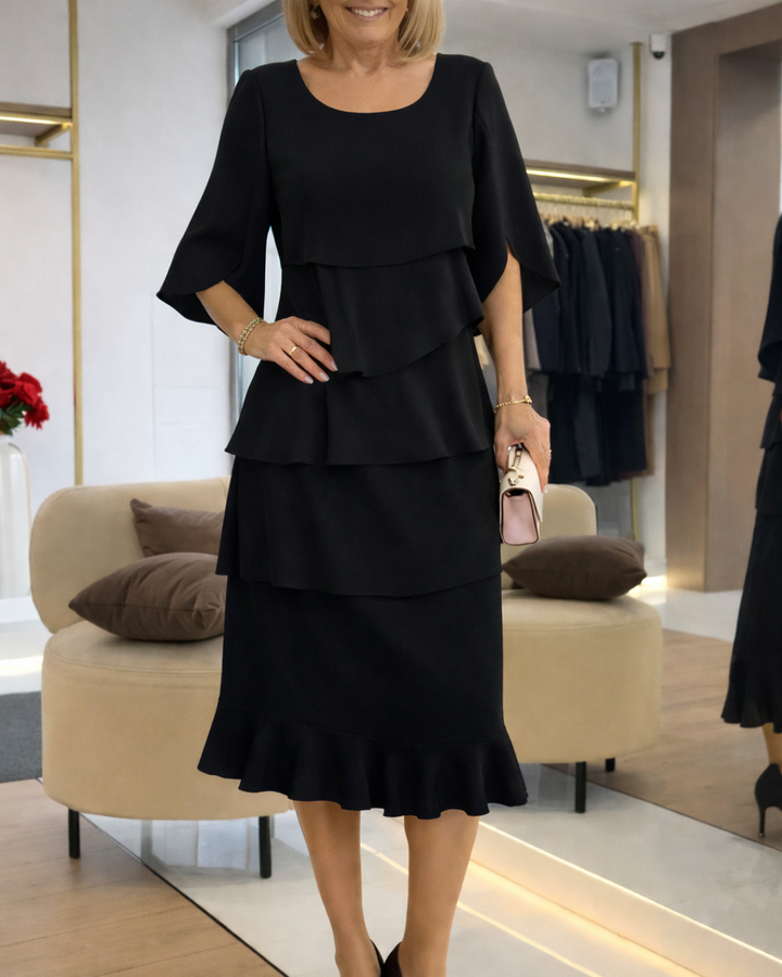 Serina | Elegant Ruffle Comfort Dress