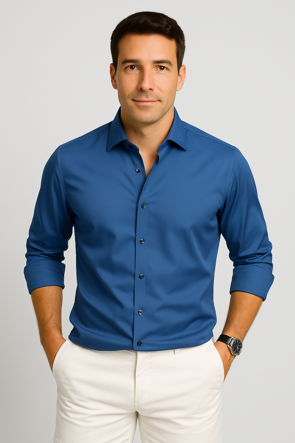 Men’s Casual Shirt | Relaxed Fit with Button