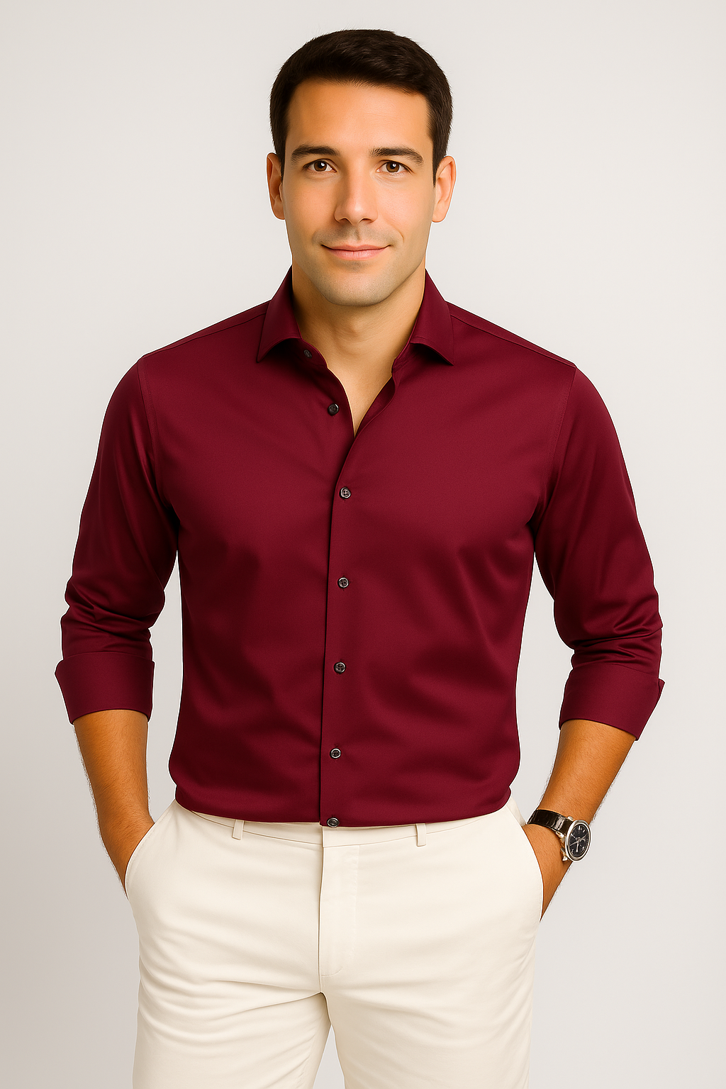 Men’s Casual Shirt | Relaxed Fit with Button