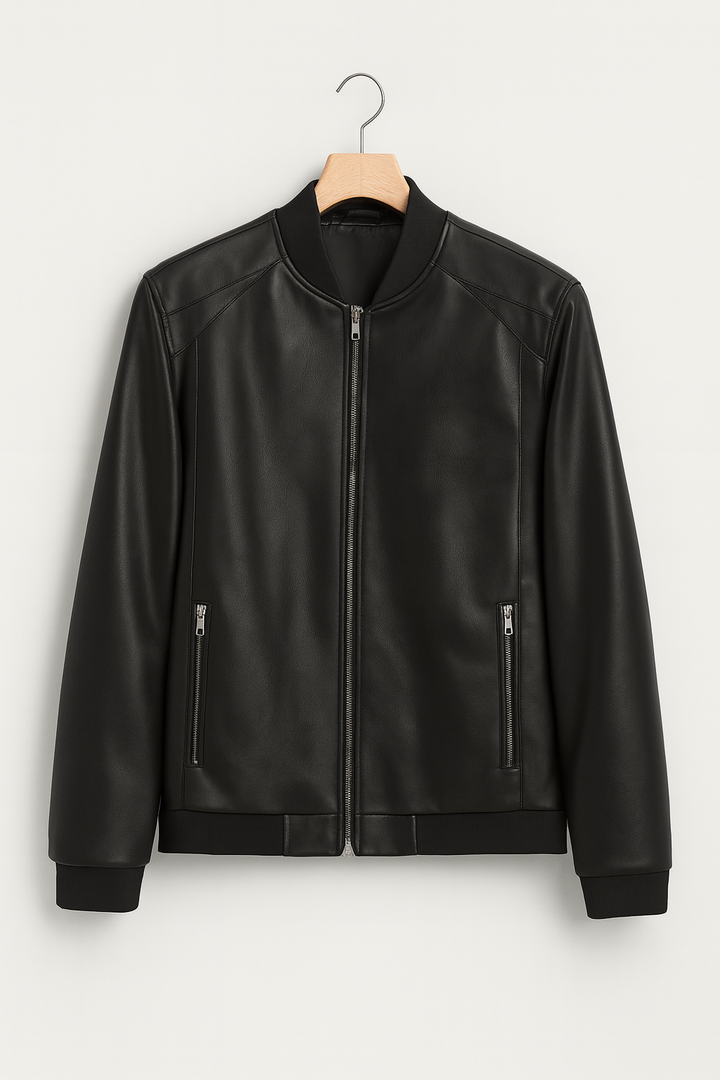 Men's jacket – Retro art with stand-up collar & fashionable