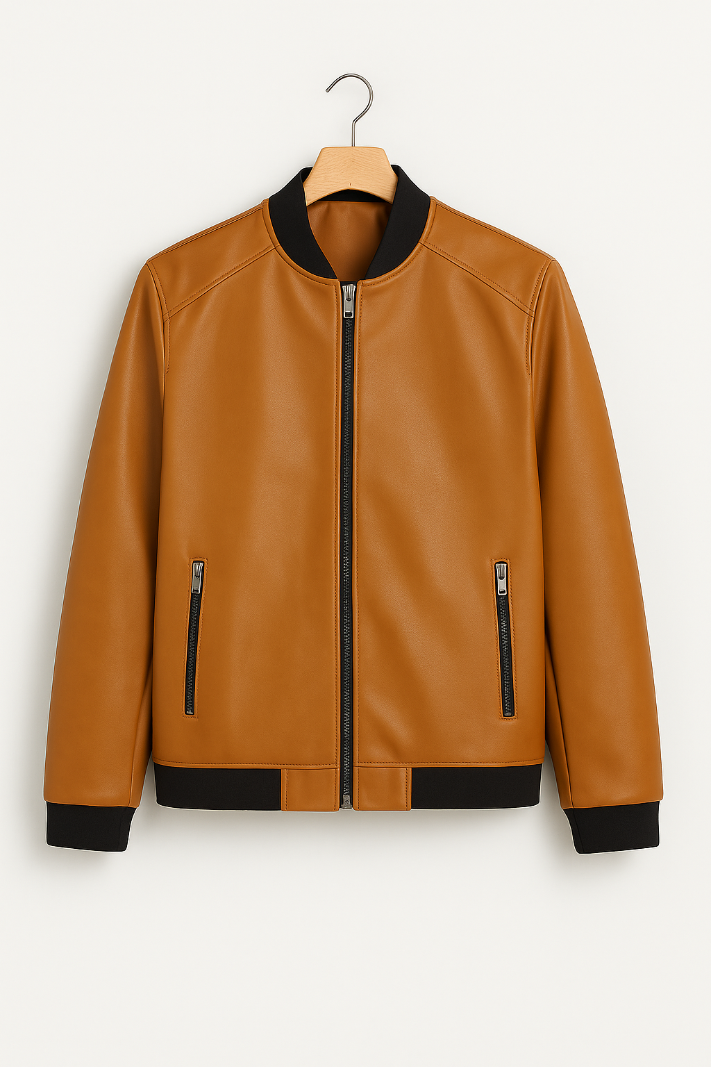 Men's jacket – Retro art with stand-up collar & fashionable