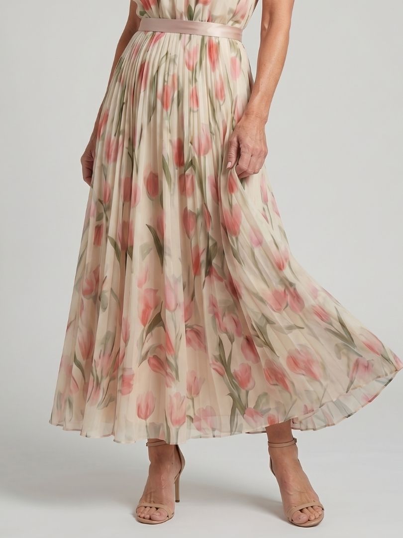 Violet & Grace™ | Halter Neck Floral Midi Dress