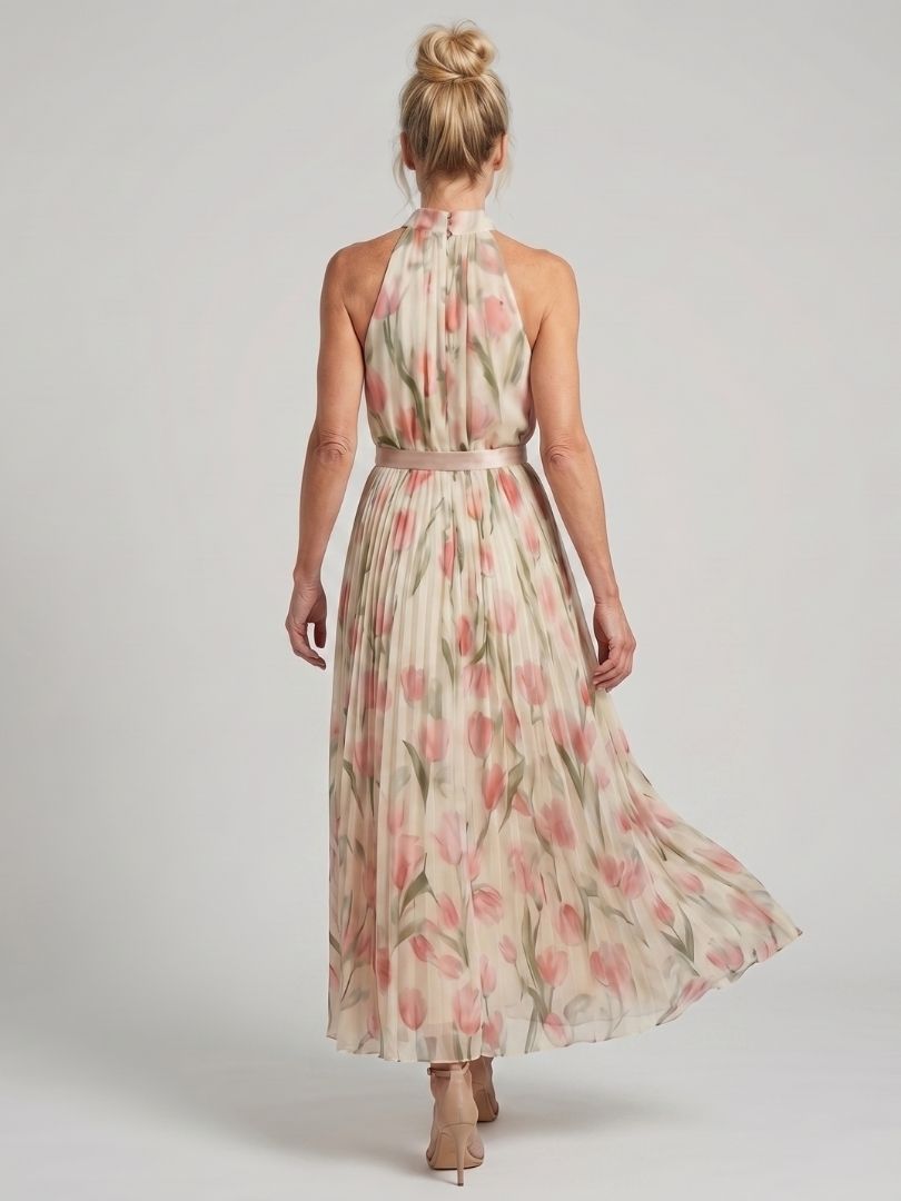 Violet & Grace™ | Halter Neck Floral Midi Dress