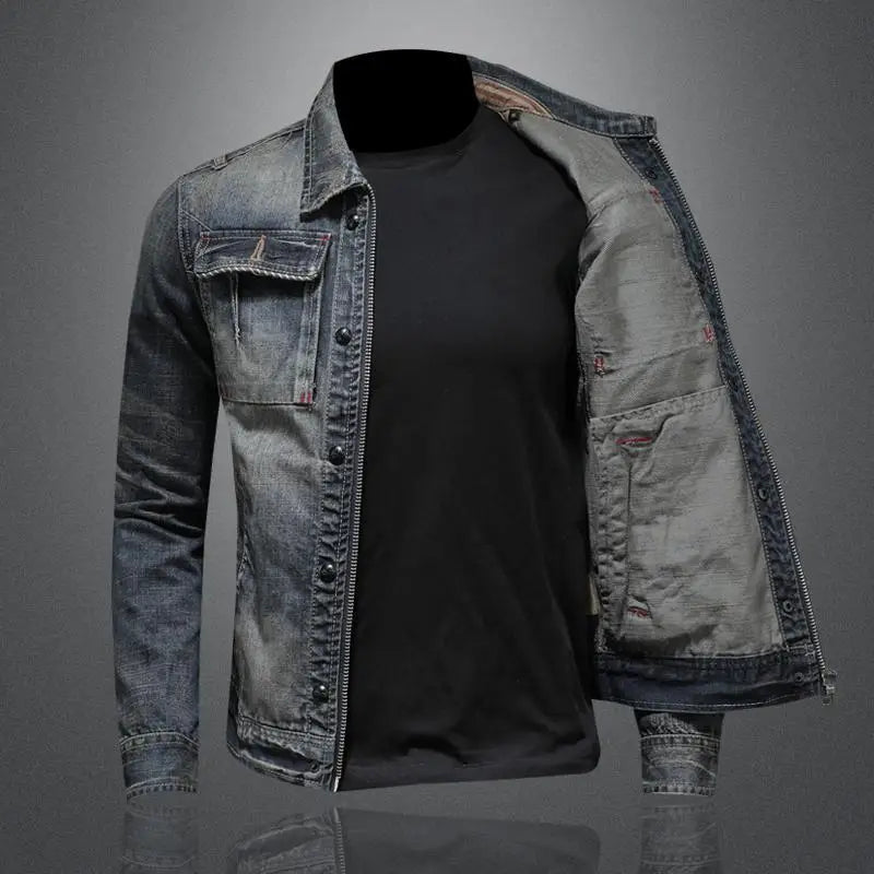 Clark™ | Retro Denim Jacket with Vintage Charm and Durable Design