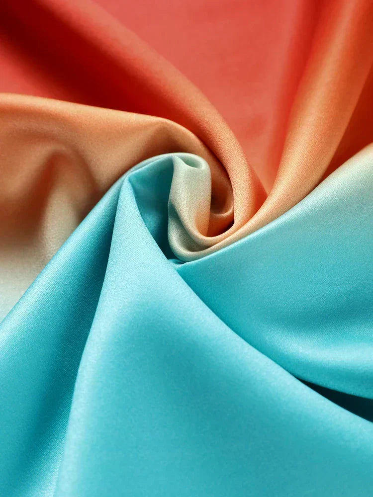 Maxi Dress for Women - Sunset Ombre Sleeveless Summer Dress