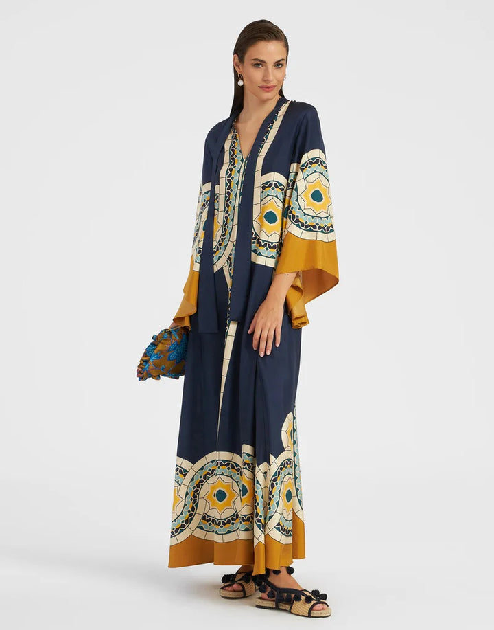Sculpted Elegance™ Floral Maxi Dress