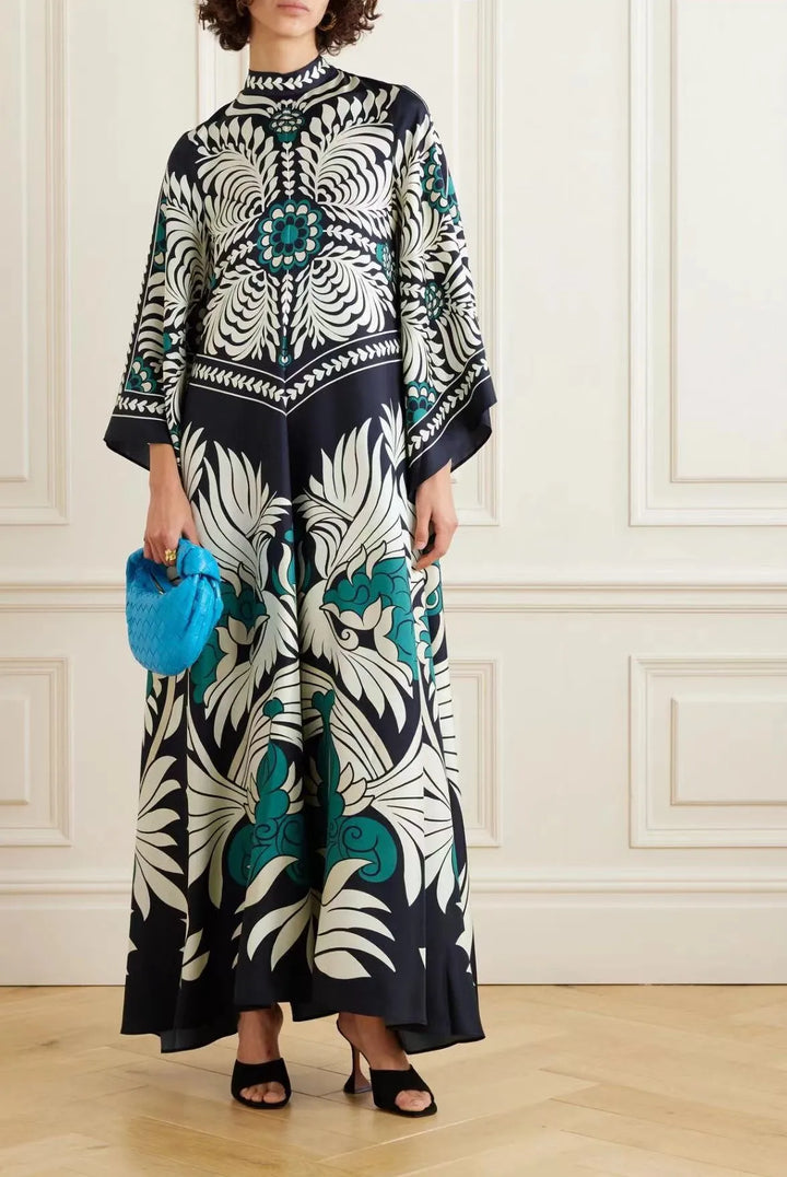 Sculpted Elegance™ Floral Maxi Dress