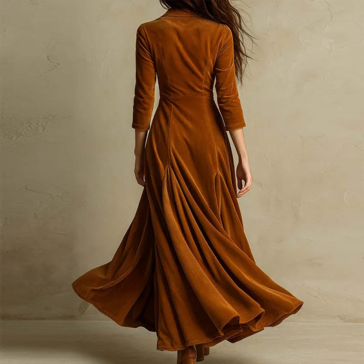 Eliza | Flowing Velvet Maxi Dress
