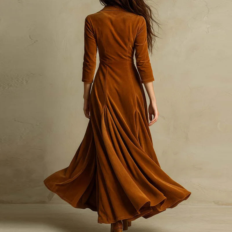 Eliza | Flowing Velvet Maxi Dress