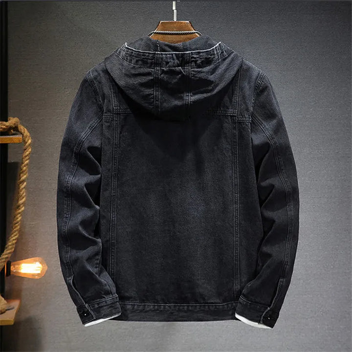 Denim Fusion Hoodie Jacket