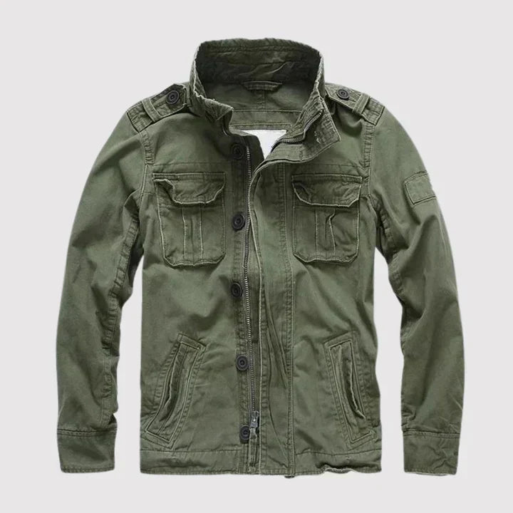Classic Men's Retro Jacket | Breathable Design and Multiple Pockets