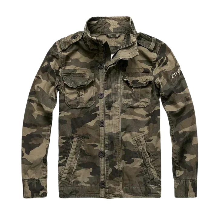 Classic Men's Retro Jacket | Breathable Design and Multiple Pockets
