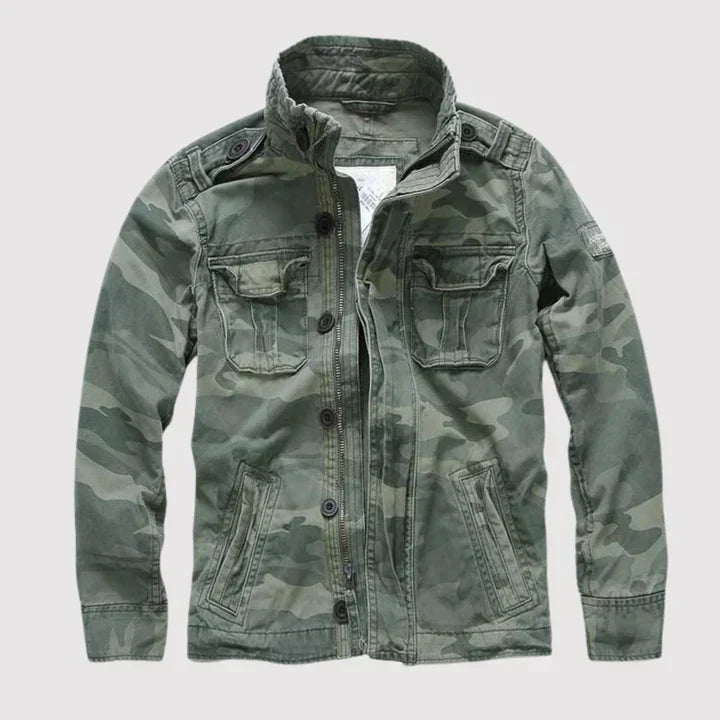 Classic Men's Retro Jacket | Breathable Design and Multiple Pockets