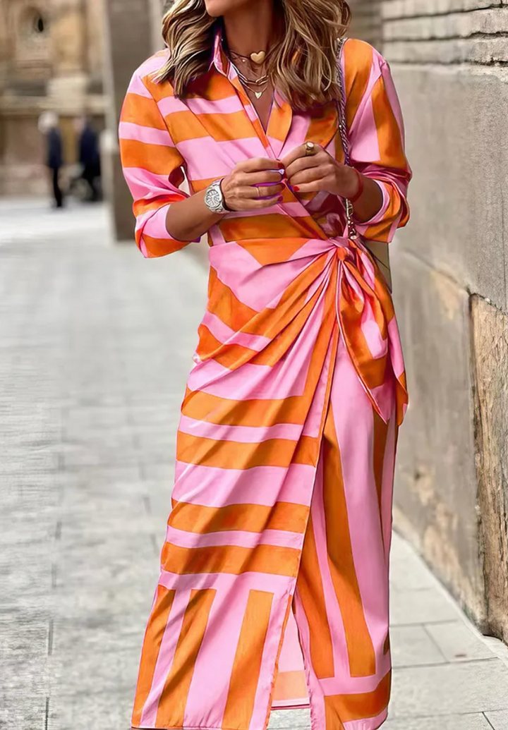 Violet & Grace™| Printed Wrap Dress