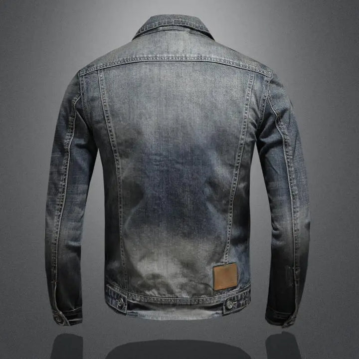 Clark™ | Retro Denim Jacket with Vintage Charm and Durable Design