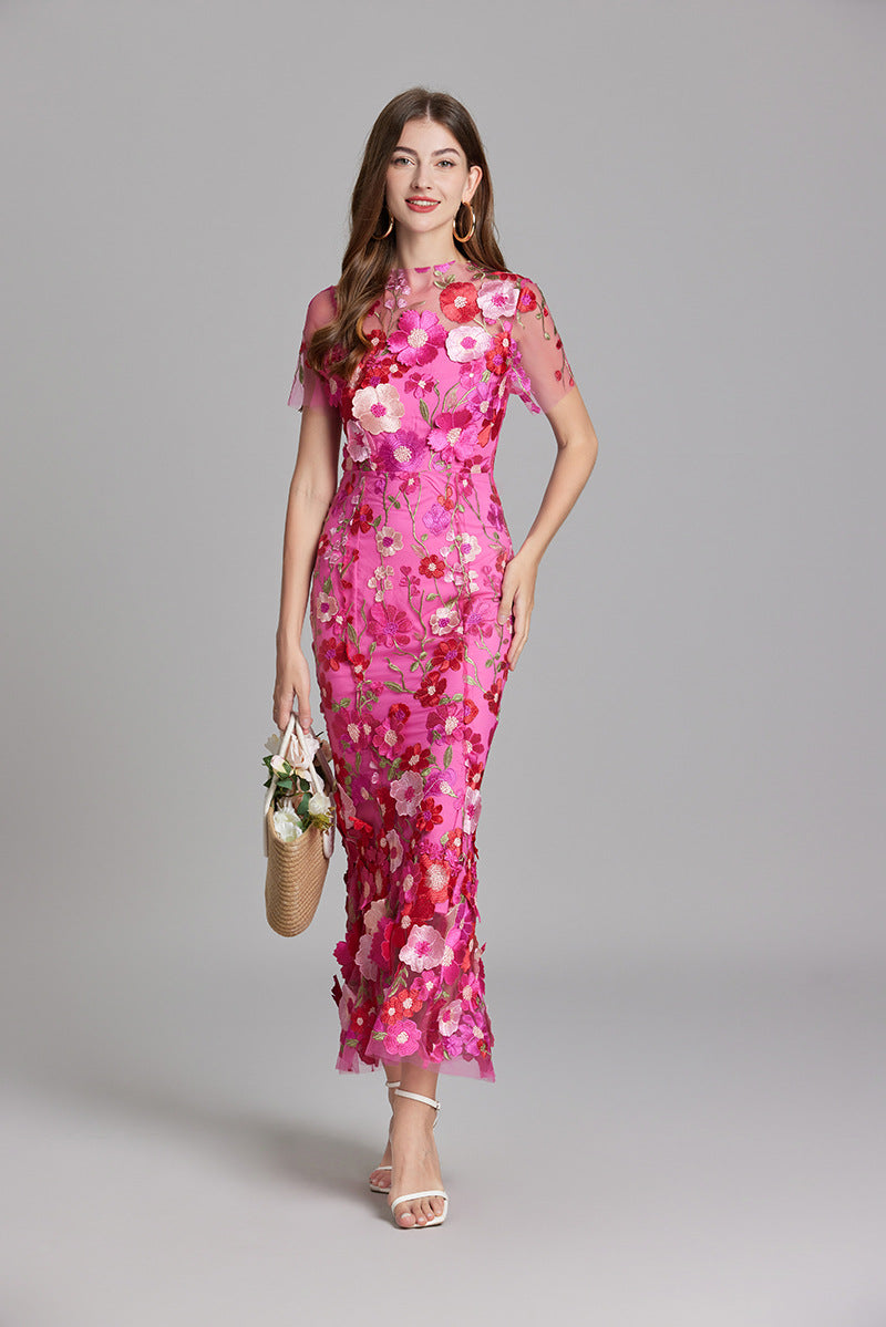 Solara - Floral Finesse Dress