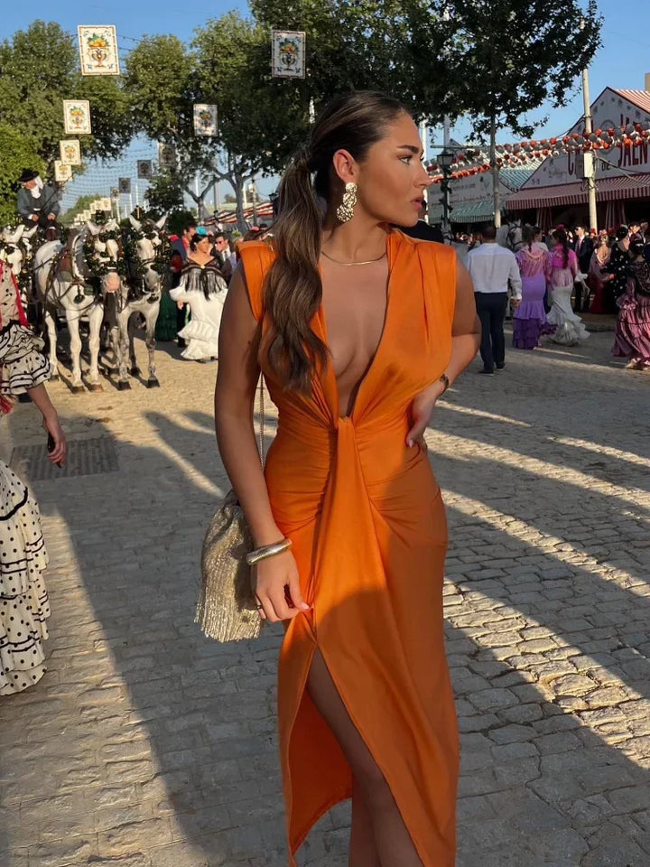 Violet & Grace™ | Elegant Pleated Dress