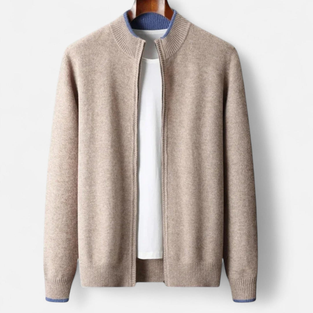 Men’s Merino Wool Mock Neck Sweater