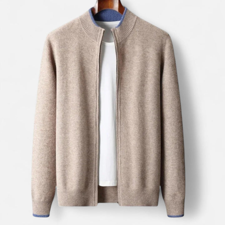 Men’s Merino Wool Mock Neck Sweater