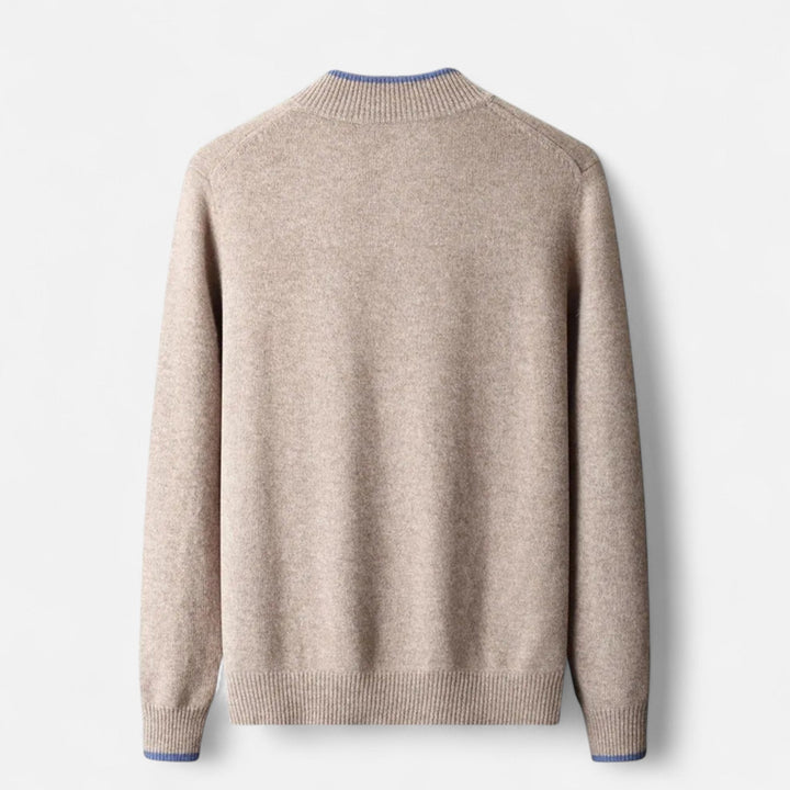 Men’s Merino Wool Mock Neck Sweater