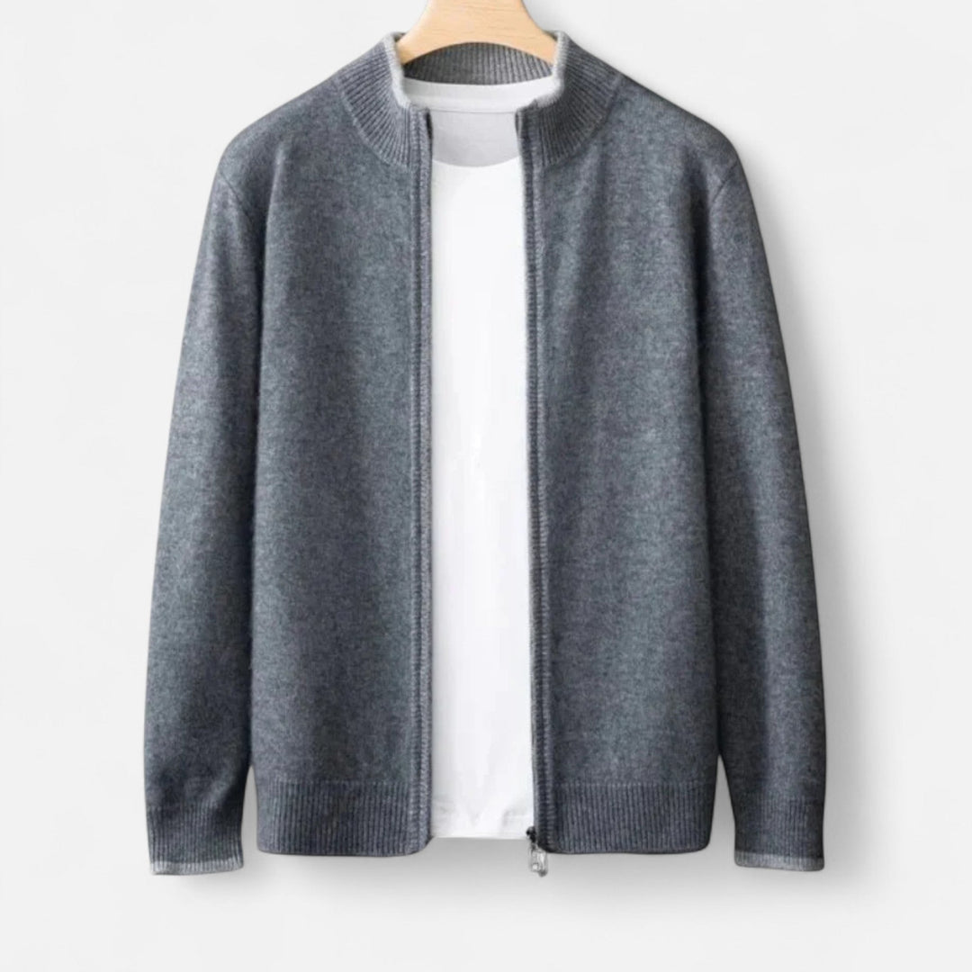 Men’s Merino Wool Mock Neck Sweater