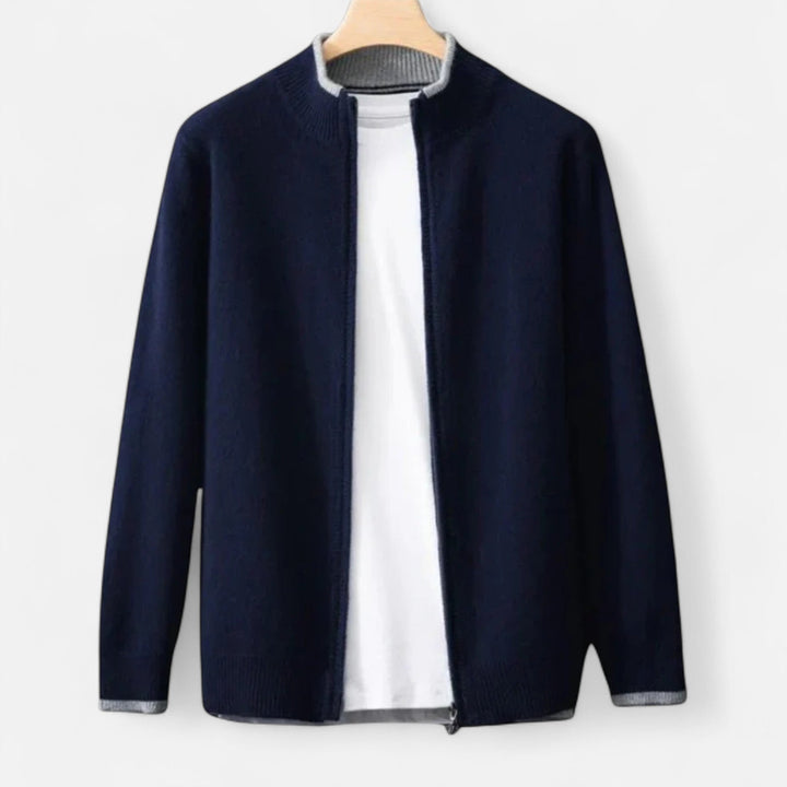 Men’s Merino Wool Mock Neck Sweater