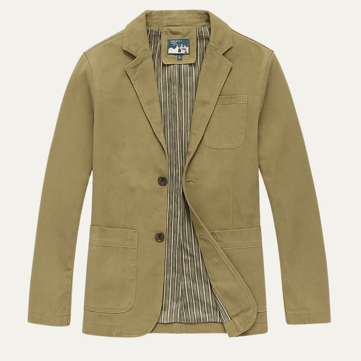 The Reykjavik Men’s Cotton Blazer Style Windbreaker with Pockets