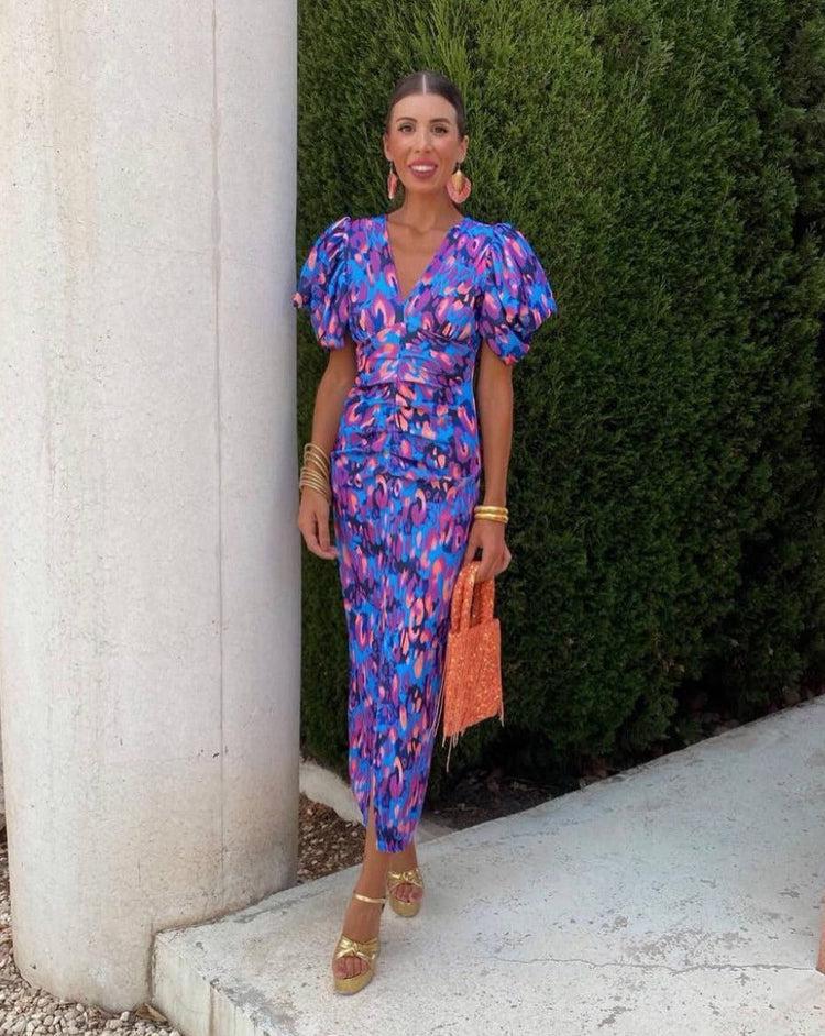 Violet & Grace™|Dress with Puff Sleeves
