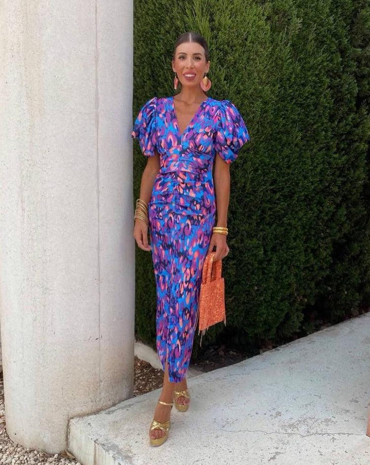 Violet & Grace™|Dress with Puff Sleeves