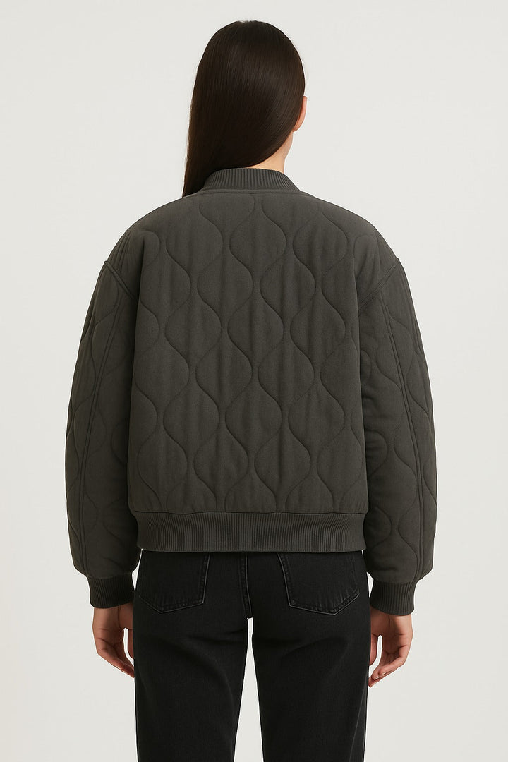 Oversized Women's Bomber Jacket – Transition Jacket with Zipper